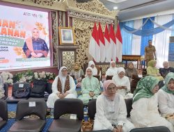 “Ketua TP-PKK Banyuasin Nabila Askolani Putri Hadiri Pengajian Halalbihalal Griya Agung”